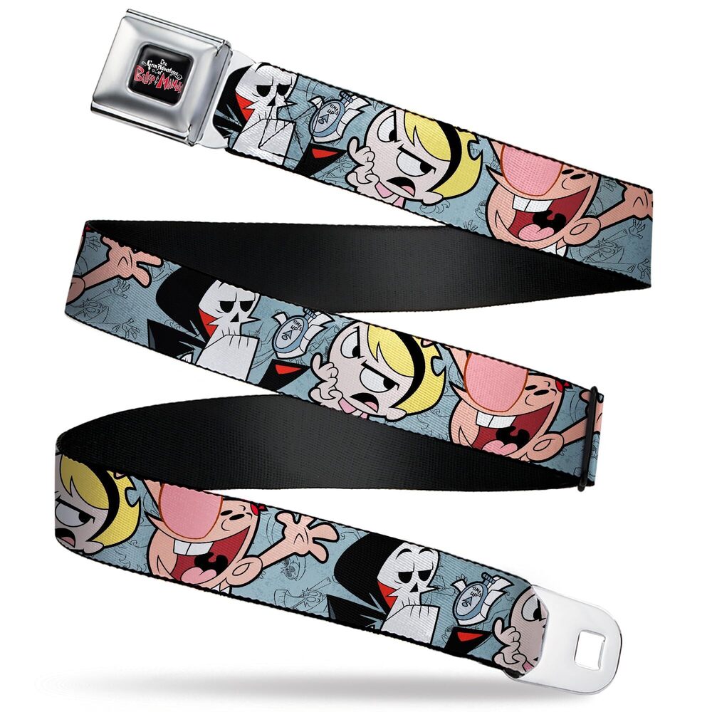 3645 Warner Bros. Animation Belt, Seatbelt Buckle Belt, The Grim Adventures
